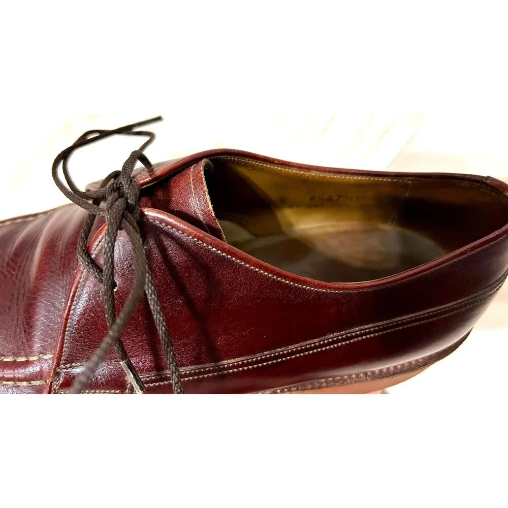 Vintage Bally Derby Shoes Burgundy Men’s Size 8